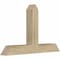 Ekena Millwork Portland Rough Sawn Timber Gable Bracket, Douglas Fir, 36"W x 23"H x 4"D x 4"F, 15/12 Pitch GBW036X23X0404POR00RDF - alternate 2